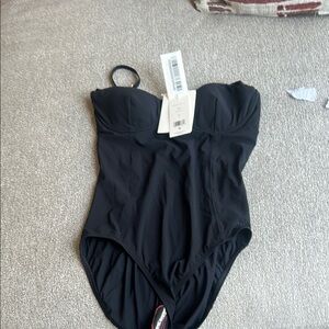 Tory Burch Black Classic One-Piece Swimsuit
